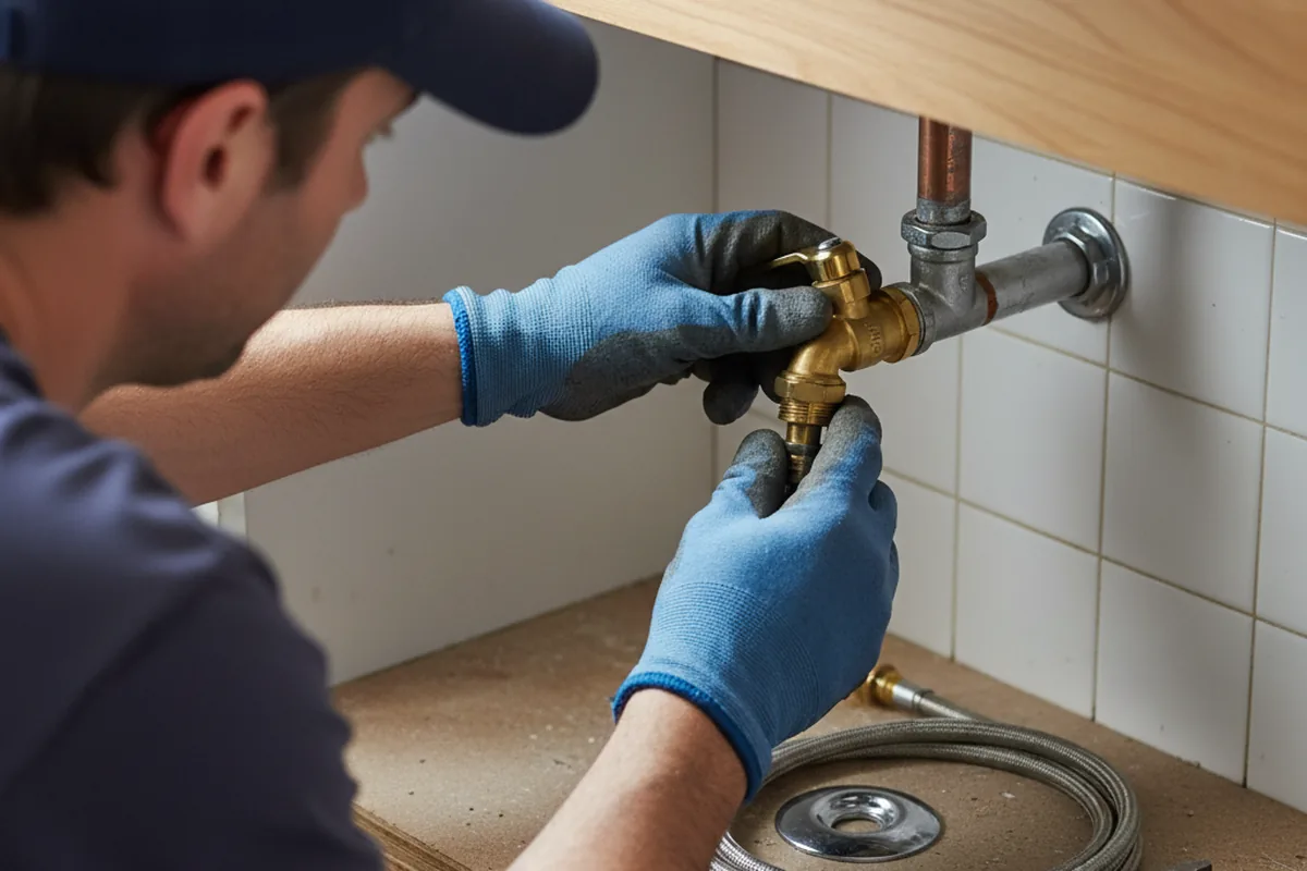 Shutoff valve and fitting work during Faucet and Fixture Repair in Sound Beach